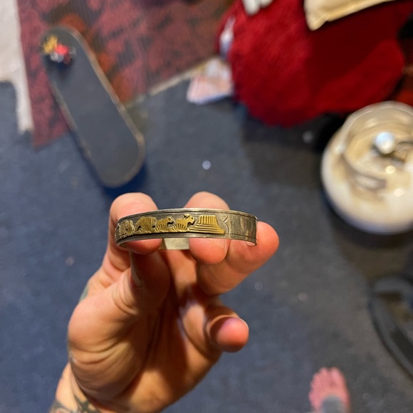 Beautiful hand made silver bracelet - Picture 7 of 8